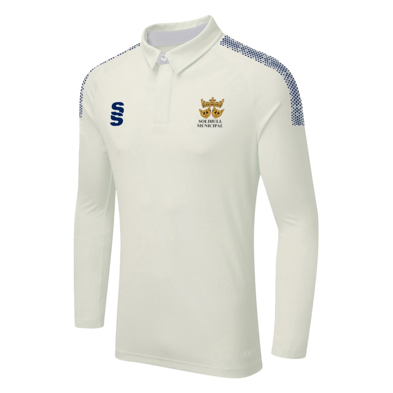 DUAL LONG SLEEVE CRICKET SHIRT (WOMENS)-Ivory